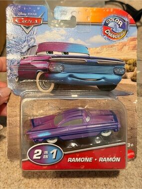 Disney Pixar Cars Ramone Color Changer Toy — Purple/Blue